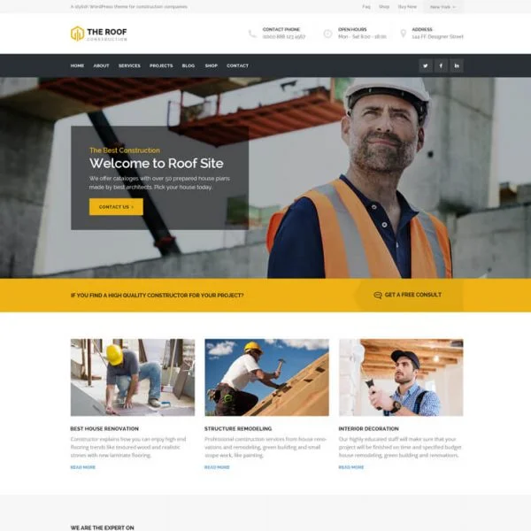 Roof – Construction Theme
